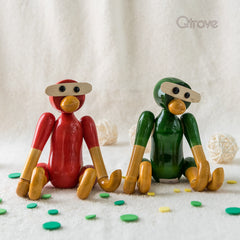 Wooden Decorative Monkey Mobile Holder (Set of 2) at Qtrove