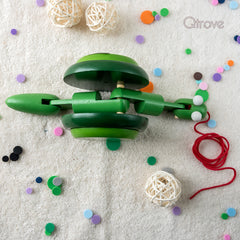 Handmade Wooden Snail (Green) at Qtrove