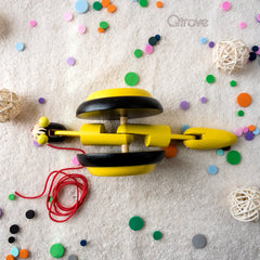 Handmade Wooden Snail (Yellow) at Qtrove