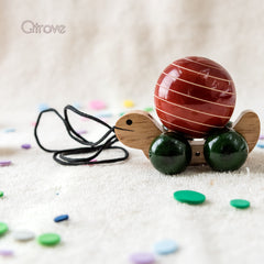 Handmade Wooden Tortoise Toy at Qtrove