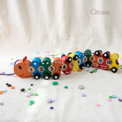 Handcrafted Caterpillar Train
