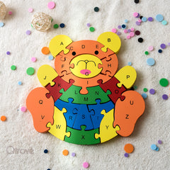 Handmade Wooden Bear Puzzle at Qtrove