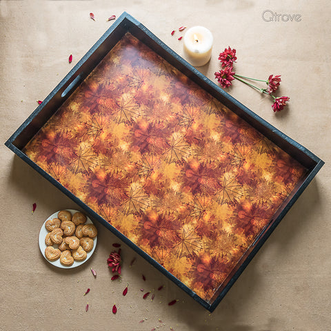 Handcrafted Shades of Autumn Breakfast Tray