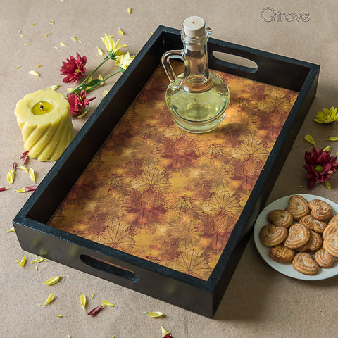 Handcrafted Shades of Autumn Large Tray