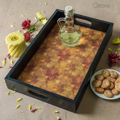 Handcrafted Shades of Autumn Large Tray at Qtrove