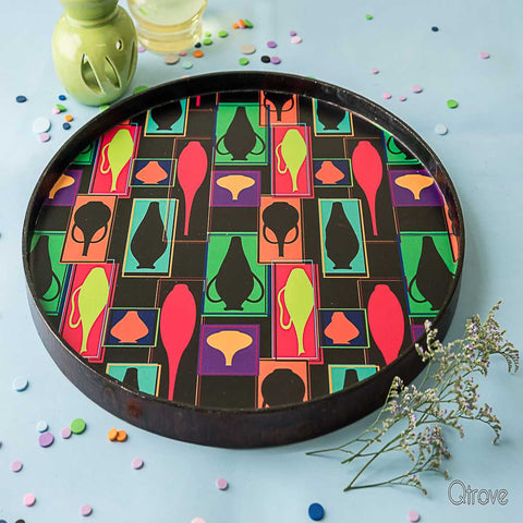 Handcrafted Just Jars Round Tray