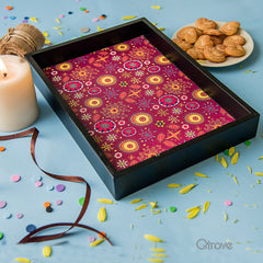 Handcrafted Celebration Small Tray at Qtrove