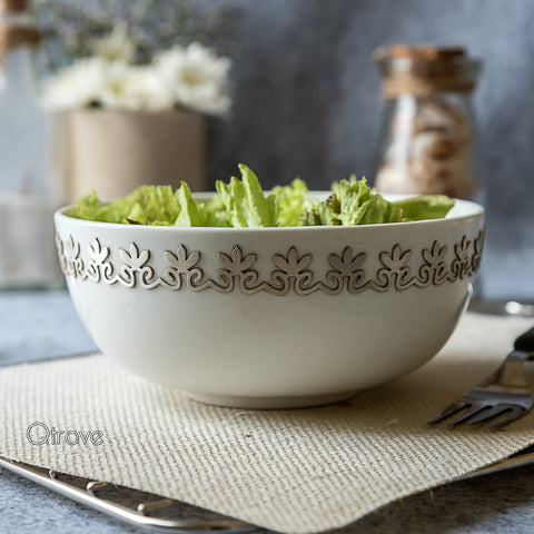 Handcrafted Fine China Lotus Design Bowl