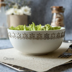 Handcrafted Fine China Lotus Design Bowl at Qtrove