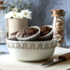 Handcrafted Fine China Lotus Design Bowl at Qtrove
