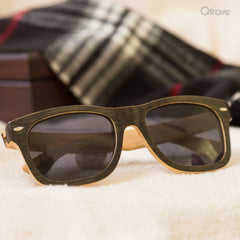 Dark Oak Wooden Sunglasses at Qtrove