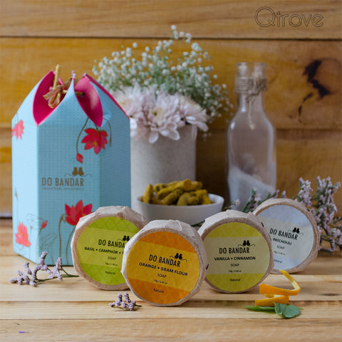 Soaps Gift Hamper (Pack of 4 soaps)