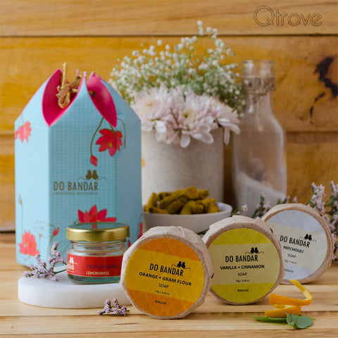 Happiness Hamper (Pack of 3 Soaps + Foot Softener)