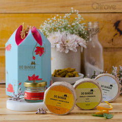 Happiness Hamper (Pack of 3 Soaps + Foot Softener) at Qtrove
