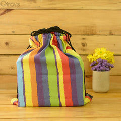Colourful Cotton Drawstring Bags at Qtrove