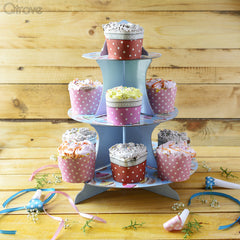 Blue Cupcake Party Stand at Qtrove
