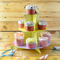 Colourful Cupcake Party Stand at Qtrove
