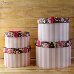 Hat Box (Floral Candy) (Set of 4) at Qtrove