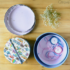 Kiddie Gift Box round (Blue) (Set of 3) at Qtrove
