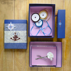 Hat Box (Nautical Anchor) (Set of 3) at Qtrove