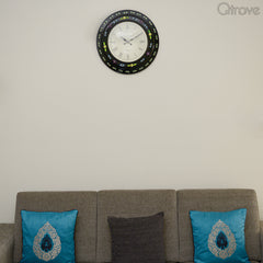 Meenakari Work Circular Wall Clock at Qtrove