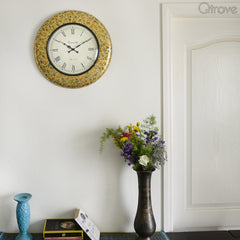 Meenakari Work Wall Clock at Qtrove