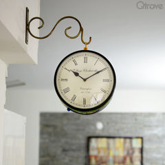 London Train Station - Multi Color Wall Clock at Qtrove
