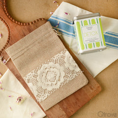Detox Rejuvenating Green Tea with Lace Jute Bag at Qtrove