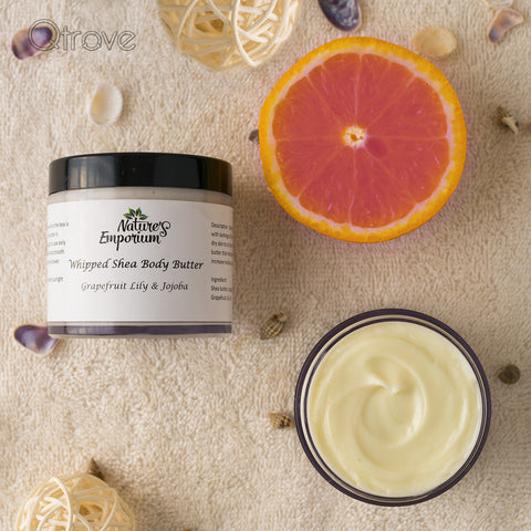 Handmade Grapefruit Lily And Jojoba Whipped Shea Body Butter