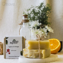 Handmade Men’s Range Cypress And Orange Soap at Qtrove