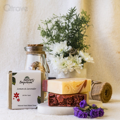 Handmade Lemon And Lavender Soap