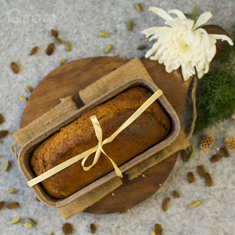 Nutmeg-Cardamom Spiced Raisin Tea Cake