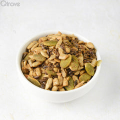 Harippa Sunflower, Pumpkin & Flax Seeds Mix Roasted (Chilli Ginger) at Qtrove
