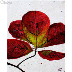 Indian Almond Tree Painting (Set of 2, Unframed) at Qtrove