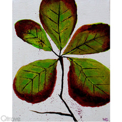 Indian Almond Tree Painting (Set of 2, Unframed) at Qtrove