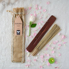 Rose Incense Sticks With Ash Catcher at Qtrove