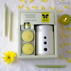 Lemon Grass Fragrance Vaporizer (5 ml oil + 2 Tea Lights) at Qtrove
