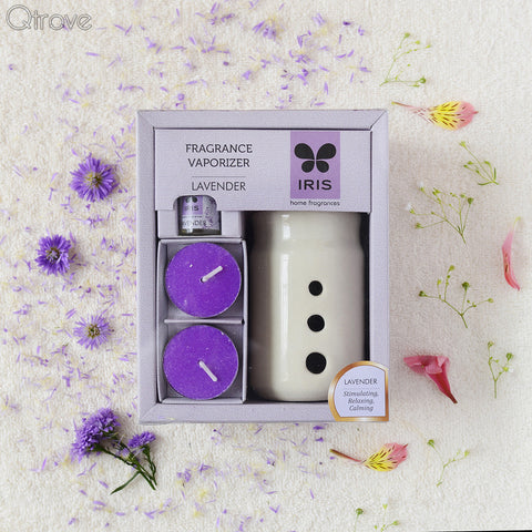 Lavender Fragrance Vaporizer (5 ml Oil+2 Tea Lights)