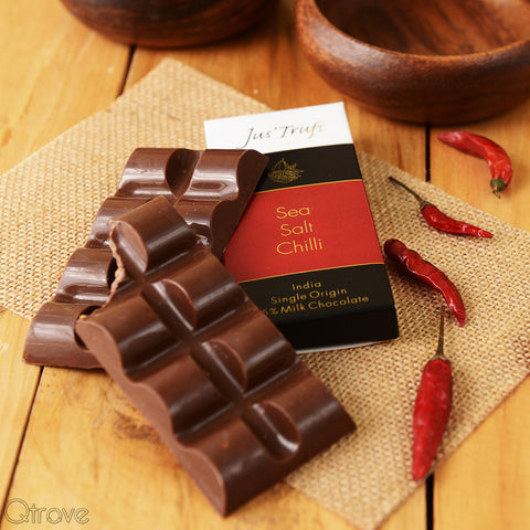 Artisanal Sea Salt and Chilli Chocolate Bar