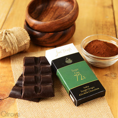 Artisanal 72% Sugar Free Chocolate Bar at Qtrove