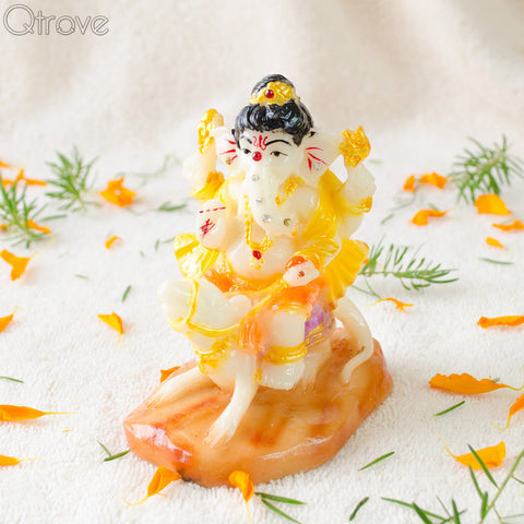 Handmade Marble Ganesha (4 inches)