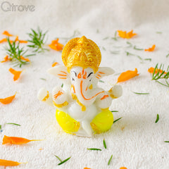 Handmade Marble Ganesha (2 inch) at Qtrove