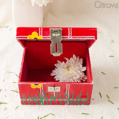 Handmade Rosewood Red Piggy Bank at Qtrove
