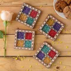 Handmade Stone Dust Coasters at Qtrove