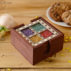 Handmade Stone Dust Coasters at Qtrove