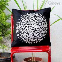 Black Silk Cushion Cover at Qtrove
