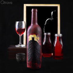 Hand Painted Batman Glass Bottle at Qtrove