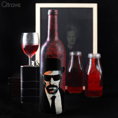 Hand Painted Breaking Bad Glass Bottle at Qtrove