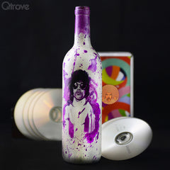 Hand Painted Prince Glass Bottle at Qtrove