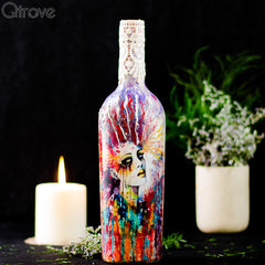 Hand Painted Dark Delights Bottle at Qtrove